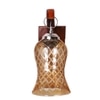 Devansh Solid Wood Electric Wall Light in Brown Colour with Lavender Shade Count of 1 Light