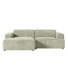 Sophisticated Wood Right Aligned 2-Seater With Upholstery Non Storage Sofa In White Colour