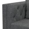 Windsor Premium 1 Seater Fabric Sofa in Smoke Grey Colour