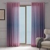 Stoa Paris Sheer Ombre Printed Door Curtain, Aesthetic Curtain with  Light Filtering Balcony,  Set of 1 Parda, Sundowner Affair - Peach
