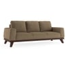 Granada Essential 3 Seater Fabric Sofa in Dune Colour