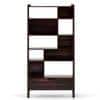 Alberto Solid Wood Bookshelf in Mahogany Finish