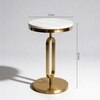 Aurora Metal Side Table in Gold Colour