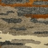 Aubree Orange Abstract Hand-Tufted Viscose 5X3 Feet Carpet