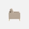 Nency Velvet 2 seater Sofa Cream