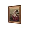 Artistry Brown Antique Portrait Seated Woman Reading Canvas Wall Prints Set of 1 Multicolor Matte