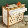 D'Dass Big Multi Color Sheesham and Mdf Wooden Temple For Pooja With Cabinet