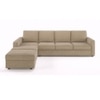 Apollo Compact Sofa (Colour : Sandshell Beige, Cushion : Soft, Back Type : Regular, Seating Capacity : Left Aligned 3 Seater + Left Aligned Chaise + Ottoman)