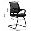 Kepler Brooks Crux Visitor Chair in Black Colour