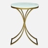 Metalvy Metal Side Table in Gold Colour