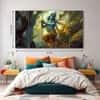 The Castle Decor Krishna Ji Wall Painting Wooden Framed 27x48 Inch (Style 1)