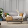Hexa Engineered Wood Coffee Table With 1 Drawer In Giant Wood And Frosty White