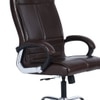 Ettorez Amaze Premium Leatherette High Back Chair In Brown Colour