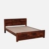 Neva Solid Wood Queen  Size Bed Without Storage (Provincial Teak Finish)