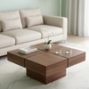 Montreal Sheesham Wood Coffee Table In Teak Finish