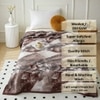 Nova Multicolor Abstract Wool Single Bed Blanket 350 Gsm