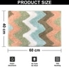 Luxe Home Canada Zigzag Bath Mat(40x60 cm) Rust