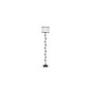 Raine Multicolour Fabric Floor Lamp with Black Iron Base