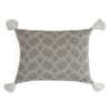 Gianna Cotton Knitted Decorative Natural Stone Cushion Cover 18 x 18 Inches