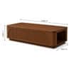 Fairmont Sheesham Wood Fluted Arch Coffee Table in Walnut Finish