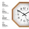 Distinct Arabic Indices Wooden Wall Clock