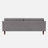 Tharoli Velvet 3 Seater Sofa in Grey Colour