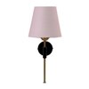 Devansh Metal Electric Wall Light in Black Colour with Grey Shade Count of 1 Light