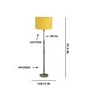 Devansh Wood & Metal Floor Lamp