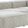 Elegantedge Wood Right Aligned 3-Seater With Upholstery Non Storage Sofa In White Colour