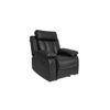 Magna Leatherette One Seater Manual Recliner in Black Colour
