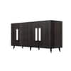 Hexa Red Multipurpose Storage Cabinet With 4 Drawer 3 Door in Flower Wenge Colour