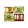 linen net Pack of 2 Sheer Door  Curtains.