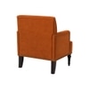 Terren Boucle Fabric Lounge Chair in Orange