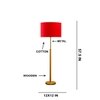 Devansh Wood & Metal Floor Lamp