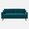 Reiti Velvet 2 Seater Sofa Teal in Blue Colour