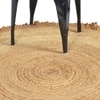 Hand Braided Jute Rug With Fringes