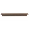 Moda Large Solid Wood Wall Shelf In Danish Walnut Finish