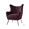 Dawson Solid Wood Accent Chair in Purple Colour
