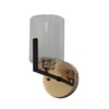 Eliante Modern Wall Lights Mild Steel & Glass Material Brown, Gold & White Finish