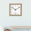 Wooden Wall Clock with 10–30–50 Contemporary Numeric Design
