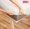 USHA SHRIRAM Queen Size Elastic Strap Terry Cotton Waterproof Mattress Cover White