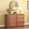 Vector Solid Wood Sideboard in  Amber Walnut Finish