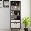 Wisdom Display Unit in Choco Walnut Finish