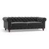 Winchester Premium 3 Seater Fabric Sofa in Pebble Grey Colour