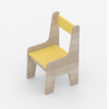 Topolino Toddler Activity Chair in Oak and Yellow