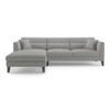 Lewis Sectional Sofa (Colour : Vapour Grey, Cushion : Hard, Seater : Left Aligned 3 Seater + Left Aligned Chaise)