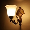 Eliante Modern Wall Lights Aluminium Die Cast & Glass Material Antique Gold & White Finish