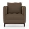 Florence Premium 1 Seater Fabric Sofa in Truffle Beige Velvet Colour