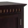 Fidora Solid Wood 2 Door Wardrobe in Mahogany Finish