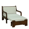 Alex 1 Seater Sofa Cum Bed in Off White Colour